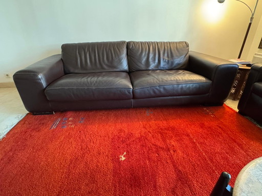 Roche Bobois 3-zits leren bank