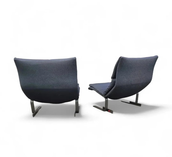 Sedie e poltrone vintage design italiano Onda Wave Giovanni Offredi / Saporiti anni '80 – Italian Design (photo 4 of 10)