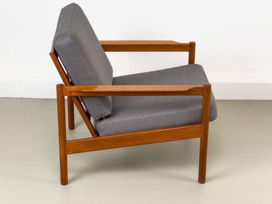 Image 1 of Lounge Chairs In Teak By Kai Kristiansen For Magnus Olesen, 1960S, Set Of 2