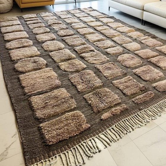 Image 1 of Tapis marocain artisanal en laine 250cmx150cm