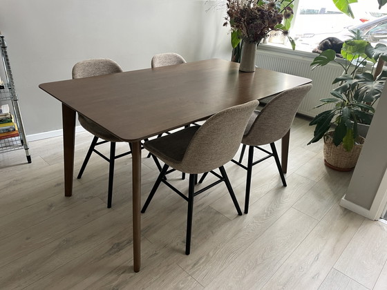 Esstisch Dunkles Holz – Esstische, Mdf (photo 4 of 9)