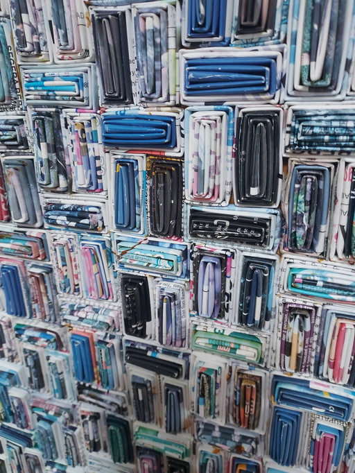 Wandtafel Papierkunst Indonesien