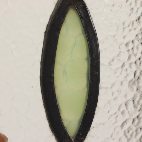 Art Deco Glasraam Glas in Lood Geometrisch 51x24cm – Decoratieve objecten (photo 13 of 14)