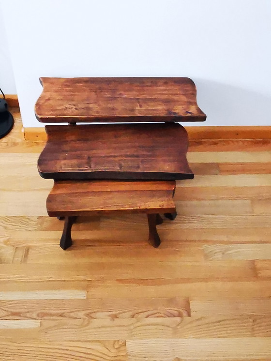 Image 1 of Set Mimi, stile brutalista, modello tronco d'albero