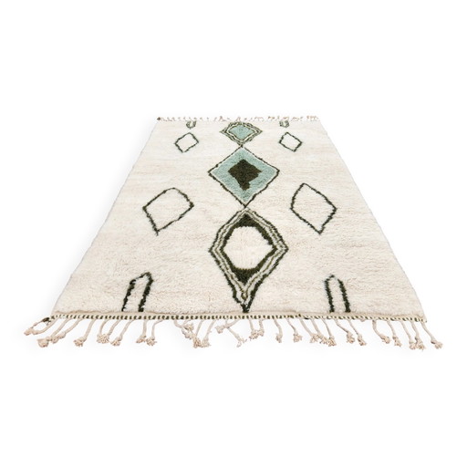 Auténtica Alfombra Beni Ouarain 300x202 cm – Lana sin Blanquear