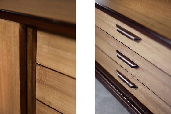 Image 1 of Vintage Mid-Century Danish Modern Wood Sideboard with Drawers, 1970s