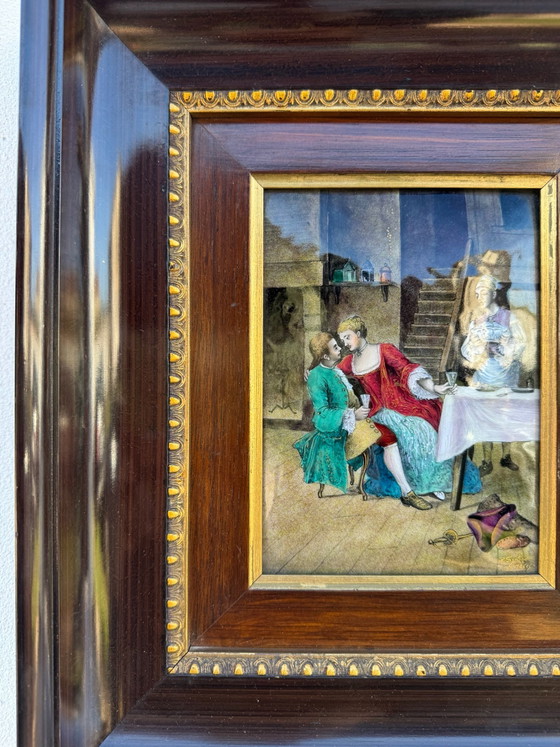 Quadro smaltato Art Limoges R.Sarlandie – Dipinti e disegni, Rame (photo 15 of 15)