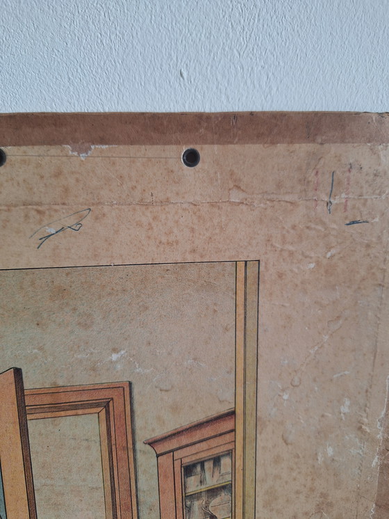 Image 1 of Antieke schoolplaat van H.J. van Lummel 1890-1900