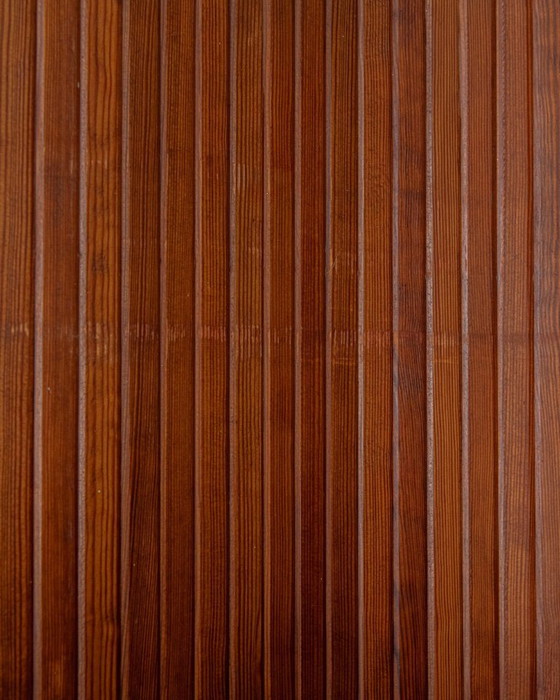 Image 1 of Art Deco kamerscherm van gepatineerd grenenhout, ontworpen door Jomain Baumann voor Baumann, Frankrijk, jaren 1930.