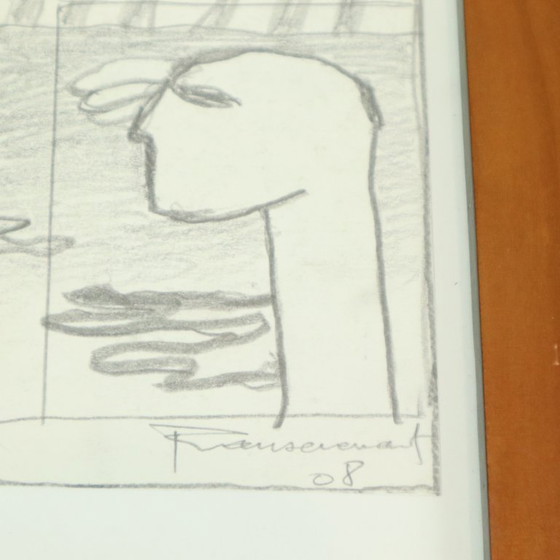 Image 1 of Set van 5 Schetsen Kunst Roger Vansevenant (1922-2013)