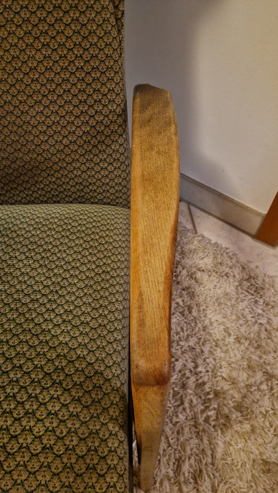 Image 1 of Poltrona lounge in stile vintage moderno di metà secolo con schienale alto