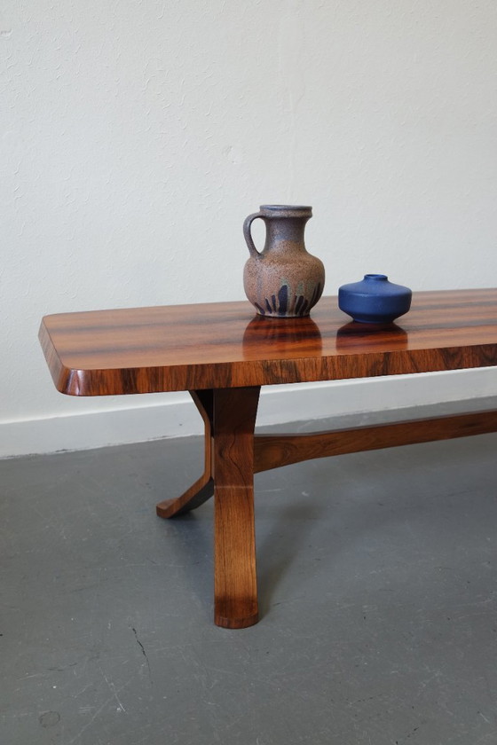 Image 1 of Table basse vintage de design danois (peut-être à restaurer)