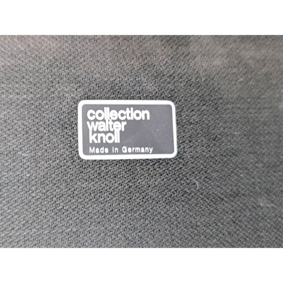 Image 1 of Originele Walter Knoll Piccolino tweezitsbank van suède in vintage stijl.