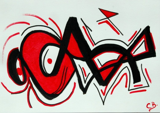 Image 1 of CB. Collage of paintings 12