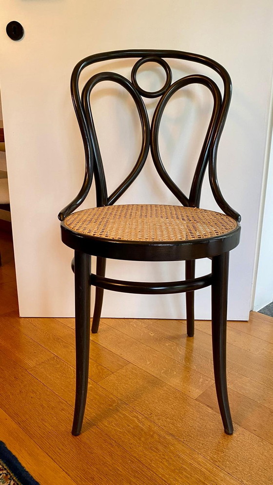 Set da pranzo originale Thonet: tavolo ovale + 6 sedie modello 19 (marcato 1987) – espandibile con 2 (photo 3 of 15)