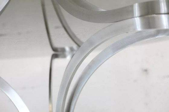 Image 1 of Table de Séjour "Space Age" Acier Poli