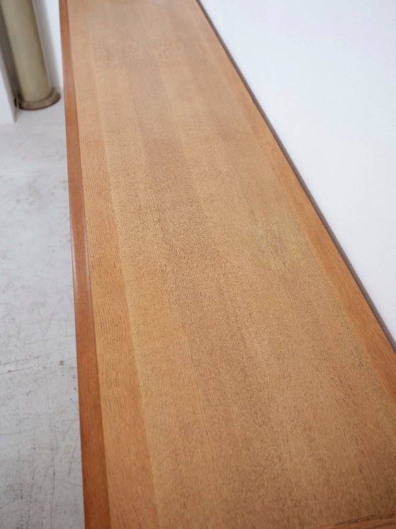 Image 1 of Dressoir van Guillerme en Chambron in licht eikenhout, brutalistische stijl