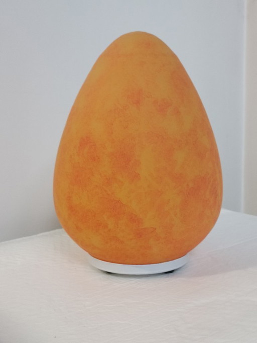 Opaline glass egg lamp, 1970s