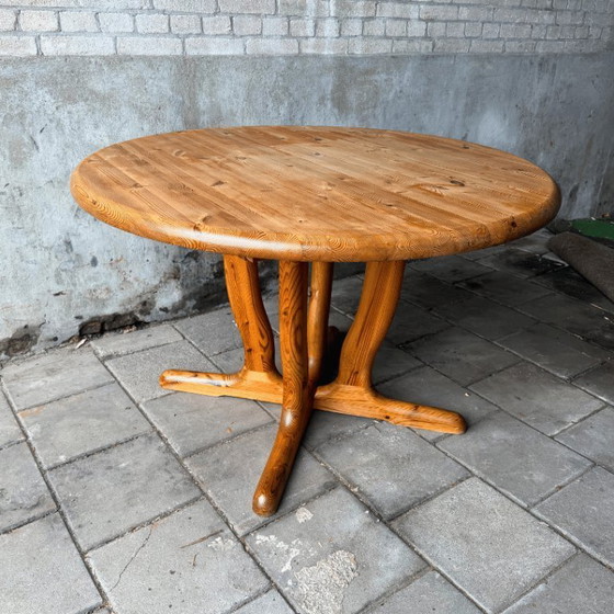 Image 1 of Conjunto de comedor de pino - 4 sillas + mesa - Daumiller