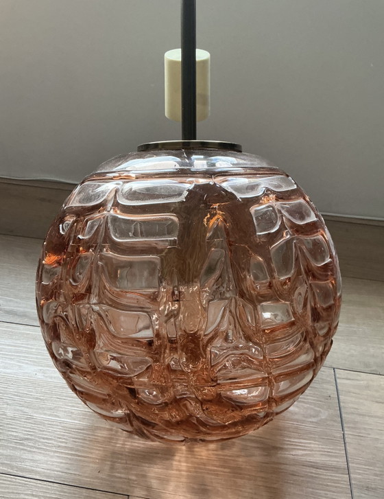 Vintage Doria Leuchten Globe Lamp XL – Hanglampen, Glass, Brass (photo 2 of 9)