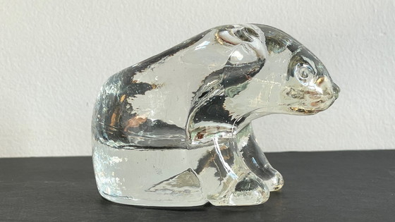 Image 1 of BOUGEOIR Ours Polaire CRISTAL Vintage