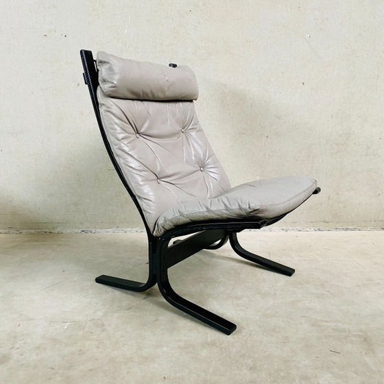 Grijze Leren Siesta Lounge Chair van Ingmar Relling voor Westnofa, Noorwegen, 1960 – Fauteuils, Leather, Wood (photo 2 of 8)