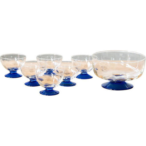 Set of 7 vintage dessert cups for Le Vecchie Fornaci dell'Arno, Italy 1990