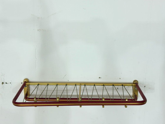 Image 1 of Design uit het midden van de vorige eeuw / stijlvolle wandkapstok / jaren 60 / vintage kledingstandaard