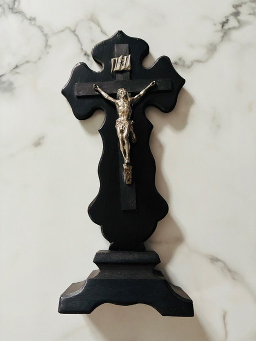 Crocifisso antico su base, 36,5 cm – decoratieve objecten, Wood (photo 2 of 7)