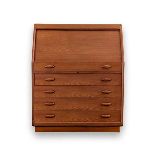 Dyrlund Secrétaire Mid-century Commode Danoise Coiffeuse Teck