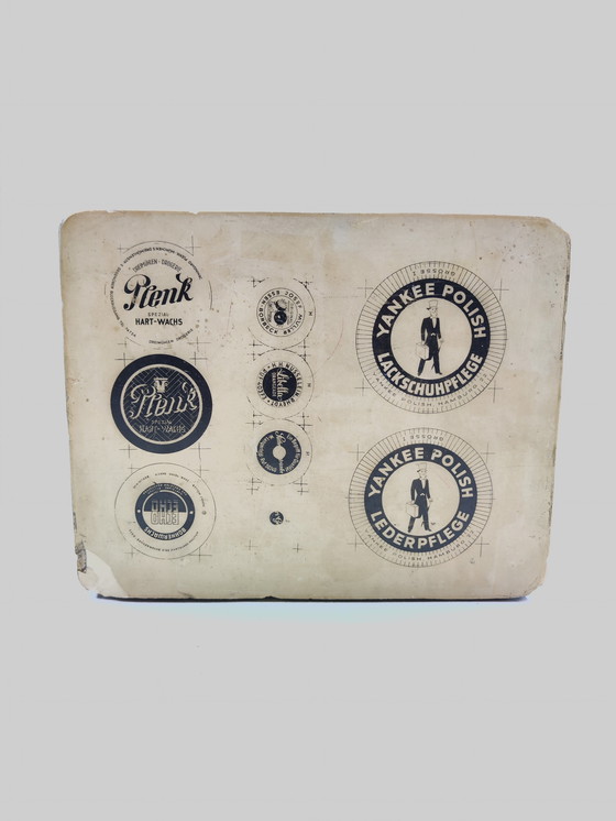 Image 1 of Advertising sign printing plate 1920 - Yankee Polish patent leather shoe care