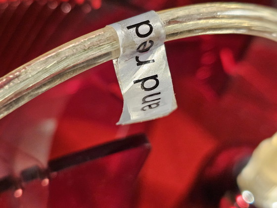 Image 1 of Paul secon? Futuristic space-age pendant lamp made of plexiglass and nylon thread