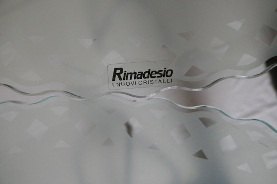 Image 1 of set vintage Italiaans design glazen tafels Rimadesio
