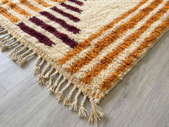 Tapis berbère à motifs géométriques en laine 200/280cm – Wool (photo 4 of 7)