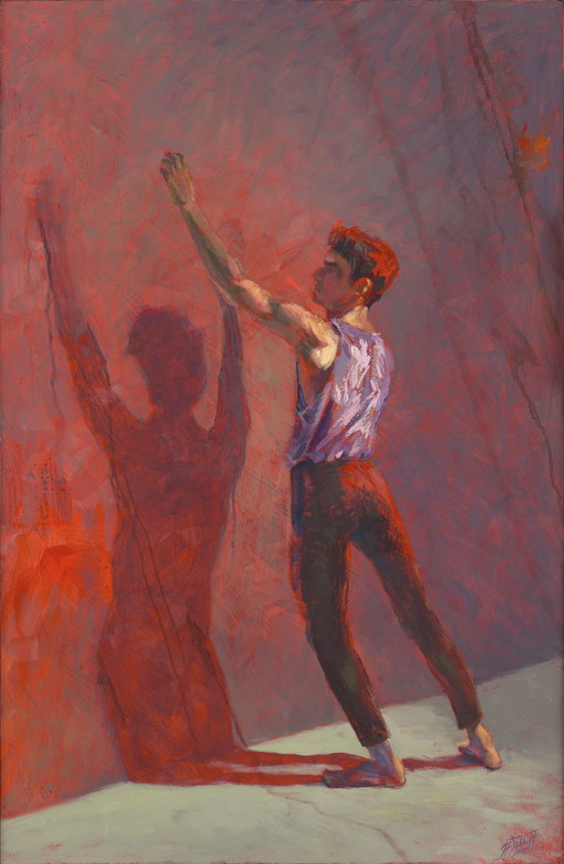 Giclée Reproductie van olieverfschilderij “Danser-1” 