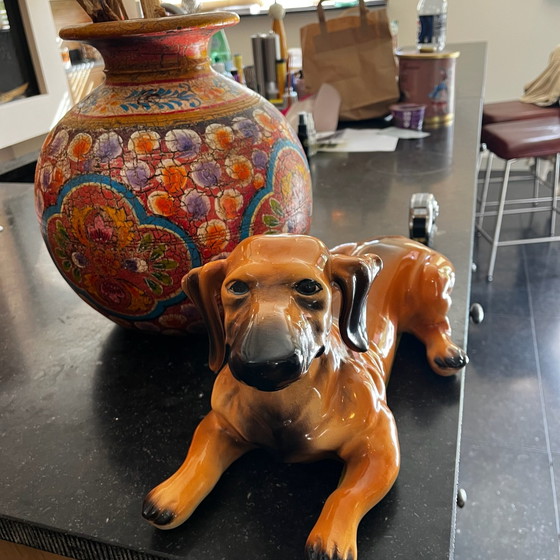 Bassotto vintage in ceramica – V International, Oggetti decorativi (photo 2 of 6)