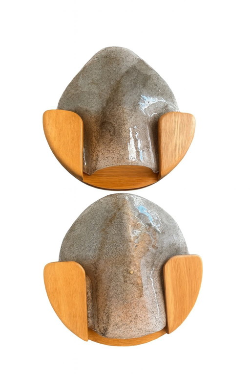 Set van 2 vintage wandlampen Kaiser Leuchten