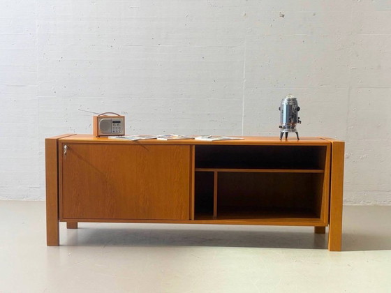 Houten dressoir uit het midden van de 20e eeuw met schuifdeuren – jaren 60 – Wood (photo 5 of 11)