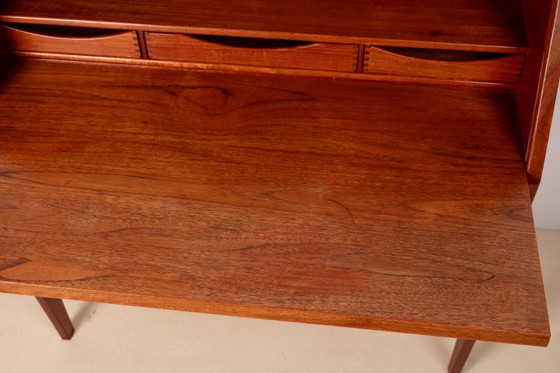 Image 1 of Kai Kristiansen Secretaire Model 63 in Teak, 1960s Denmark