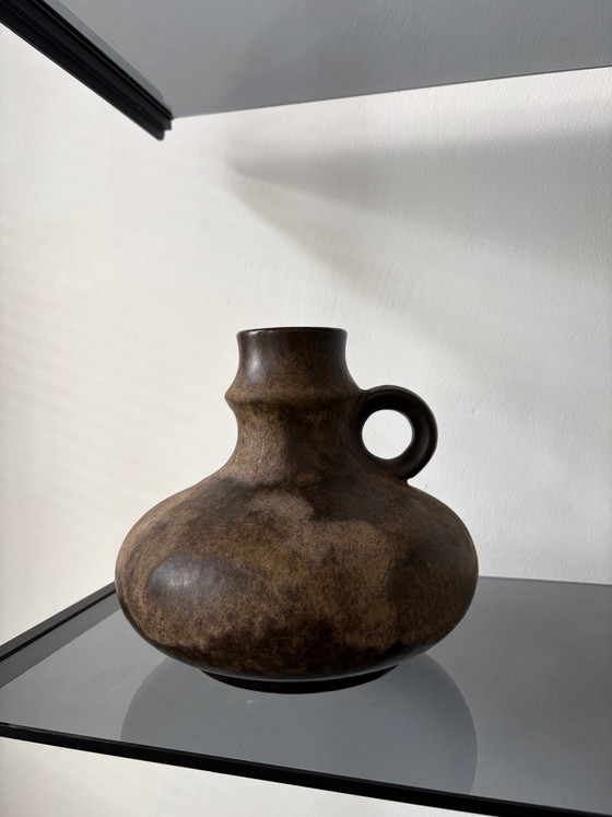 Grote vintage aardewerk vaas met oor – Vazen (photo 2 of 5)
