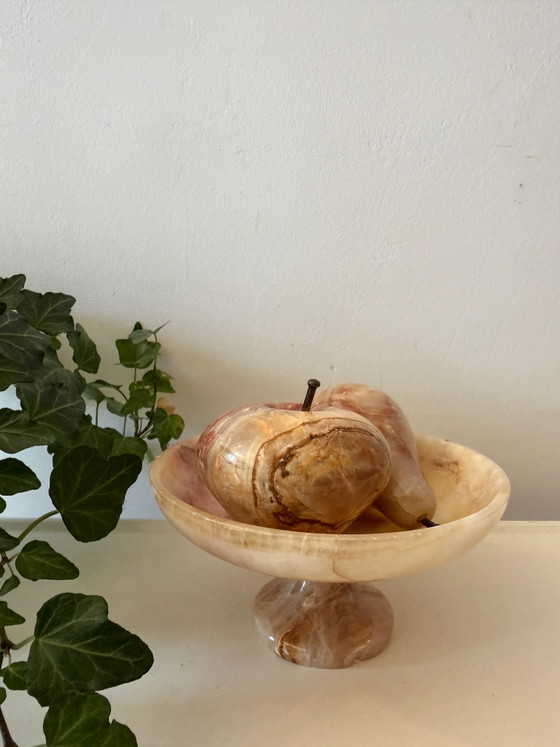 Ciotola per frutta in onice con pera e mela – Ciotole, Vintage (photo 5 of 9)