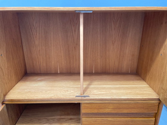 Image 1 of U-450 kast in eiken van Jiří Jiroutek voor Interiér Praha, Tsjecho-Slowakije, jaren 1960