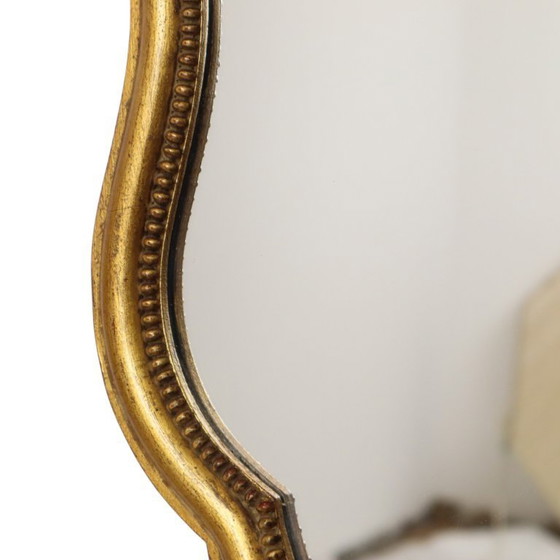 Image 1 of Espejo francés estilo barroco dorado de 54 cm