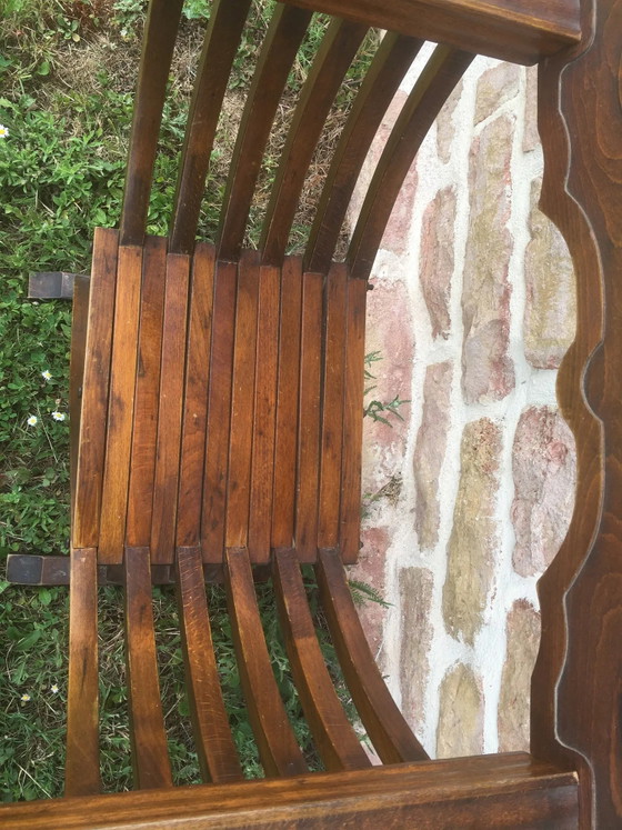 Poltrona Dagobert o curule pieghevole in noce – Poltrone, Vintage (photo 8 of 10)