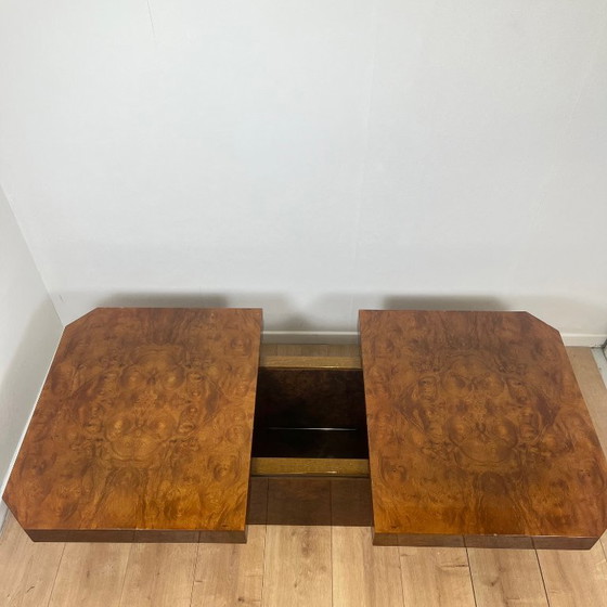 Image 1 of Art Deco coffee/bar table in burr wood – 1930s/1940s