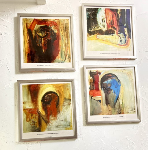 Peter Brandes – 4 gerahmte Kunstdrucke | Galerie Moderne Silkeborg | Dänemark