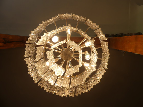 Image 1 of Kalmar plafonnier lustre verre glace Uk4aeb