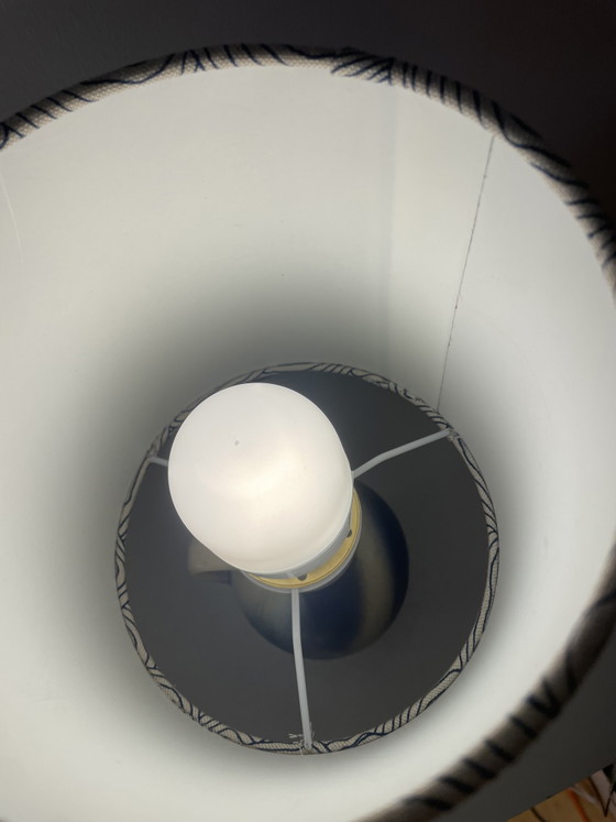 Image 1 of Piccola lampada wireless in ceramica tedesca occidentale con paralume giapponese.