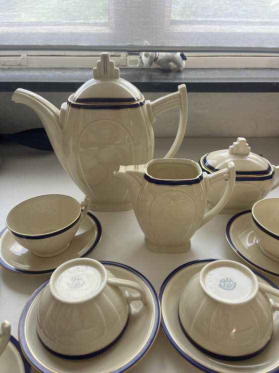 Image 1 of 15-piece tea set Chodau, Czechoslovakia