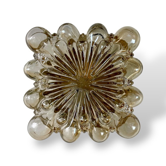 Image 1 of Lampada in vetro a bolle, Helena Tynell per Glashütte Limburg